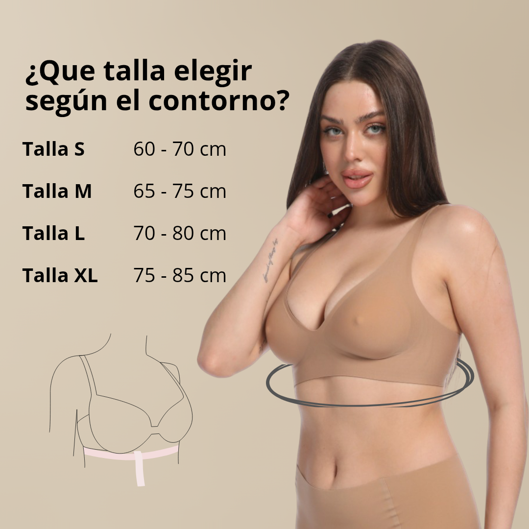 Sujetador efecto natural